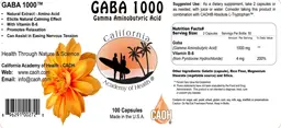 Label for GABA 1000