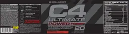 Label for C4 Ultimate Power P6 Cherry Pie