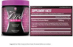 Label for Diva Burn Passion Fruit