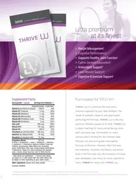 Label for Thrive W