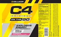 Label for C4 Original On The Go Watermelon