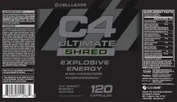 Label for C4 Ultimate Shred