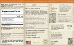 Label for Organic Curcumin