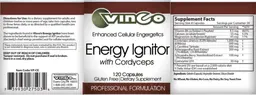 Label for Energy Ignitor with Cordyceps