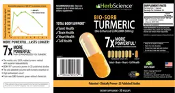 Label for Bio-Sorb Turmeric