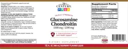 Label for Glucosamine 1500 mg Chondroitin 1200 mg Raspberry Flavored Liquid