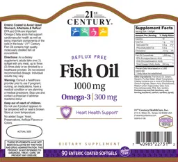 Label for Fish Oil 1000 mg