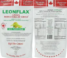 Label for Leonflax Flax Seed Fat Reducer