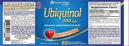 Label for Ubiquinol 100 mg