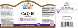 Label for Co Q-10 400 mg