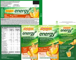 Label for Energy Plus Mango-Peach