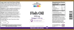 Label for Fish Oil 1000 mg