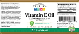 Label for Vitamin E Oil