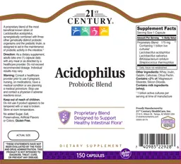 Label for Acidophilus Probiotic Blend