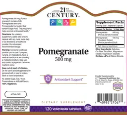 Label for Pomegranate 500 mg