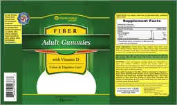 Label for Adult Fiber Gummies With Vitamin D