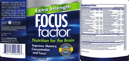 Label for Focus Factor Extra Strength