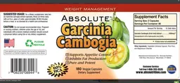 Label for Garcinia Cambogia