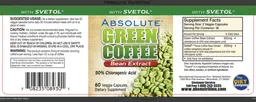 Label for Green Coffee Bean Extract with Svetol