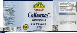 Label for Collagen C Hydrolysate with Vitamin C