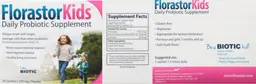 Label for Florastor Kids Tutti-Frutti Flavor