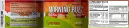 Label for Morning Buzz Fruit Punch