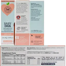 Label for Baby DHA