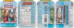 Label for Marvel Avengers Complete Multivitamin Gummies