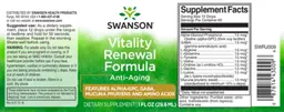 Label for Vitality Renewal Formula