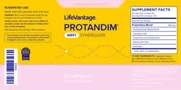 Label for Protandim NRF1 Synergizer