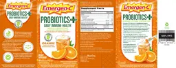 Label for Probiotics + Orange
