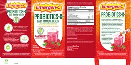Label for Probiotics + Raspberry