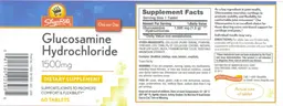 Label for Glucosamine Hydrochloride 1500 mg