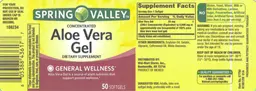 Label for Concentrated Aloe Vera Gel
