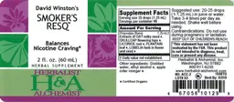 Label for David Winston's Smoker's ResQ