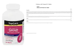 Label for Calcium with Vitamin D3
