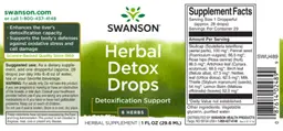 Label for Herbal Detox Drops