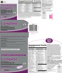 Label for Complete for Women Over 50