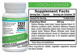 Label for Colon Cleanser