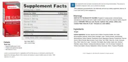 Label for Eye Health Ocutabs with Lutein 2 mg