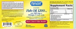 Label for Coated Fish Oil 1200 mg