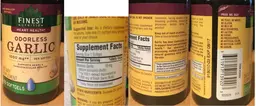 Label for Odorless Garlic