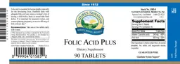 Label for Folic Acid Plus