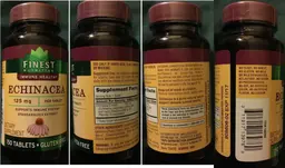 Label for Echinacea 125 mg