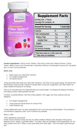 Fiber Select Gummies Mixed Berry Flavors