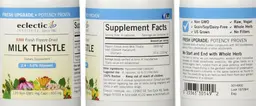 Label for Milk Thistle 600 mg