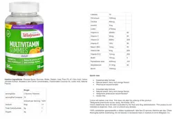 Label for Multivitamin Gummies Adult