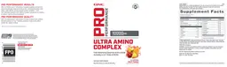 Label for Ultra Amino Complex Fruit Punch