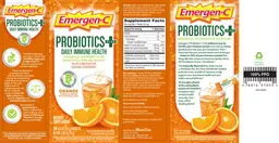 Label for Probiotics + Orange