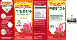 Label for Probiotics+ Raspberry